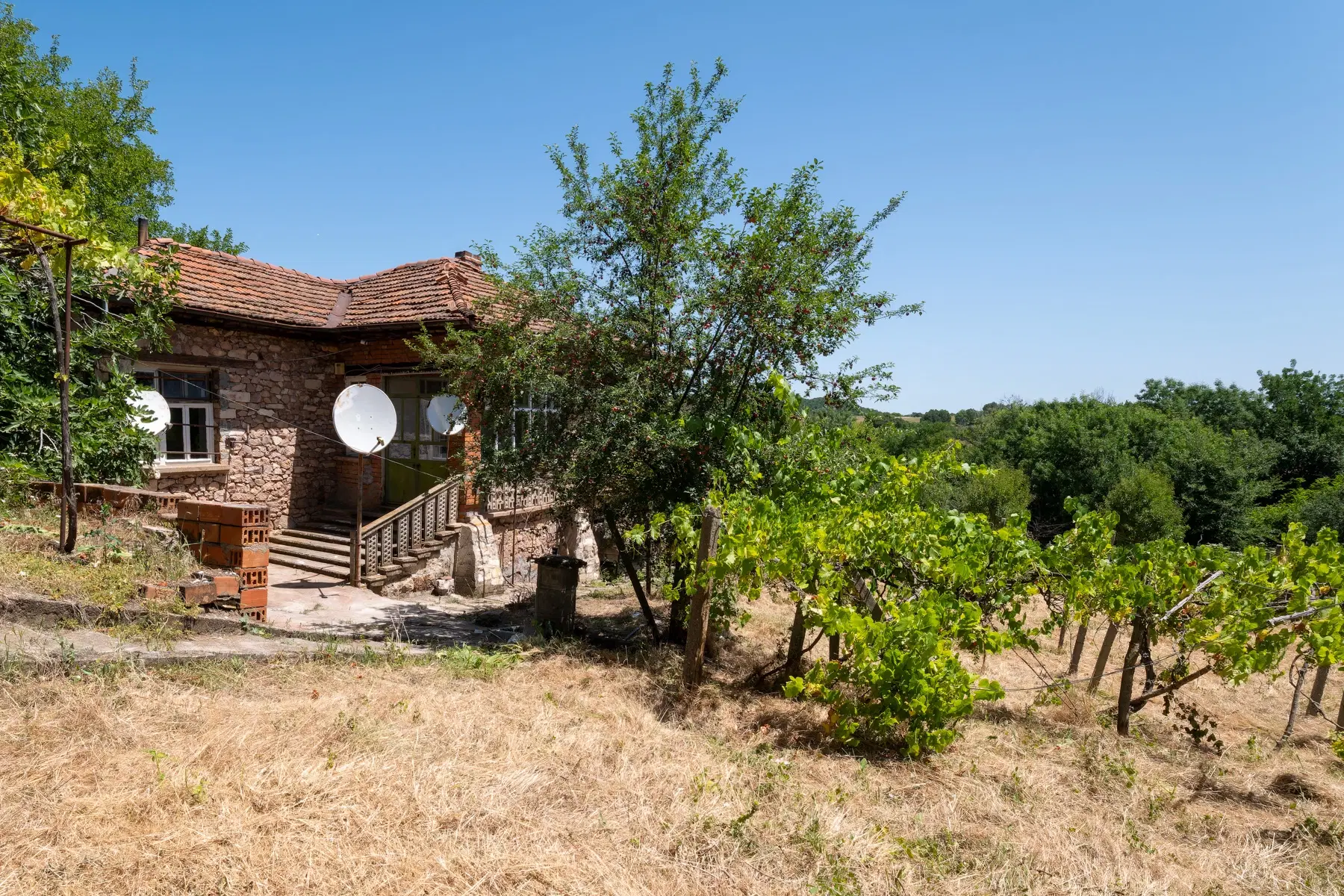 Huis op 2.564 m2 grond in Cherna Mogila - Bulgarije