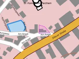 Vakwerkhuis nabij drielandenpunt Duitsland, Tsjechië en Polen in Hirschfelde, Duitsland