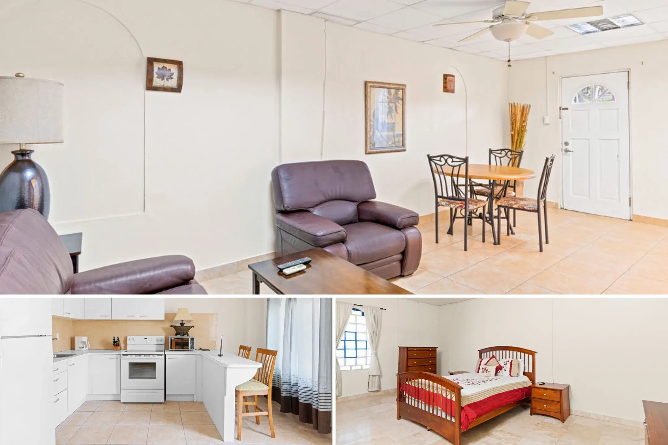 3 one-bedroom apartments (A-8) gelegen in Tower Building van Rainbow Beach Club te Cupecoy (Sint Maarten)