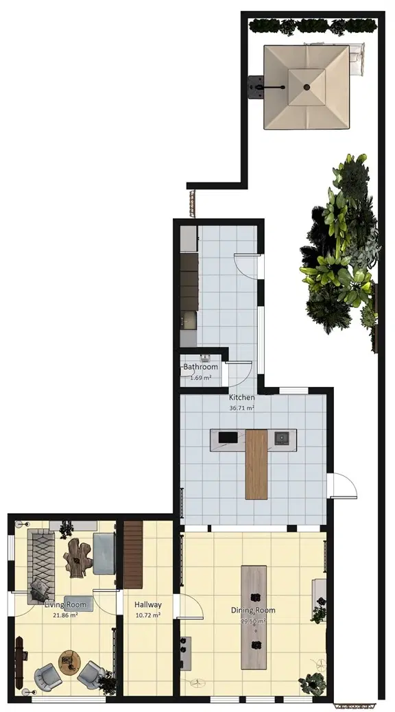 Gerenoveerd herenhuis met 6 slaapkamers/studo's in La Trimouille - Frankrijk