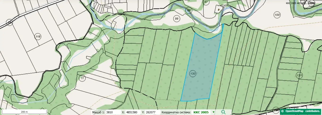 36.009 m² bosgrond nabij Vidbol River in Tsar Shismanovo, Vidin - Bulgarije