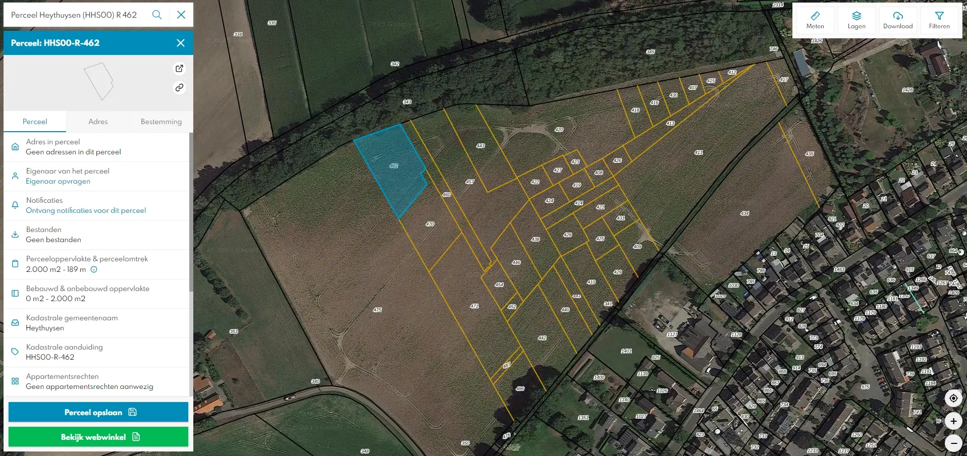 Perceel agrarische grond (perceelnummer 462) gelegen nabij de Oude Weerterweg te Baexem