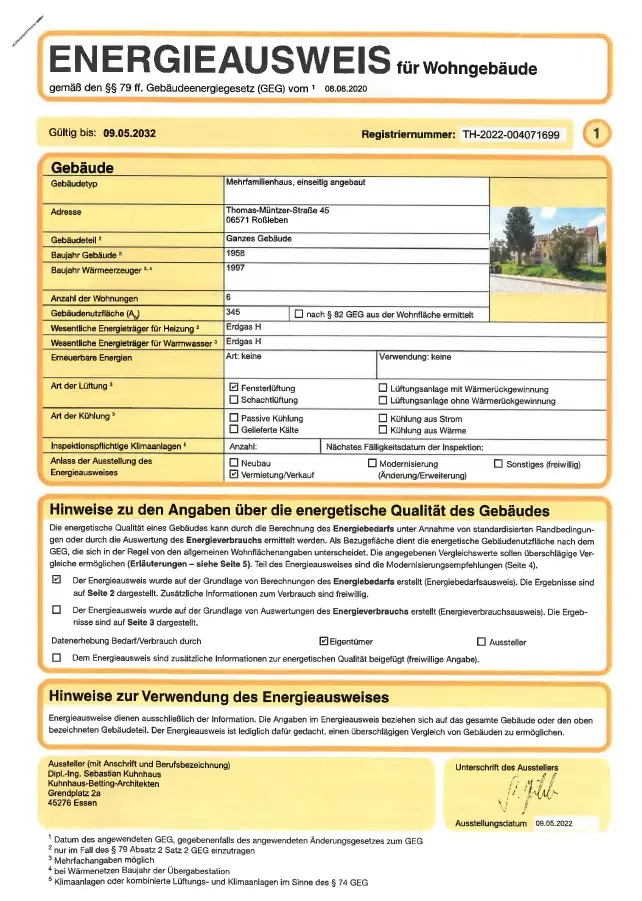 Investeringswooncomplex met 12 appartementen in Roßleben-Wiehe - Duitsland