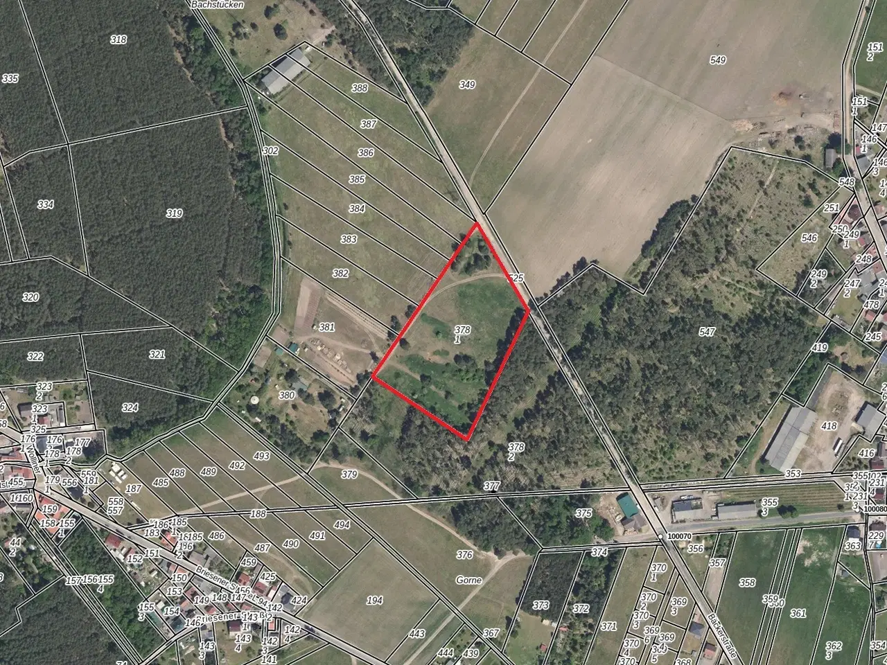 Terrein van ca. 1,75 ha naast natuurcamping Ragösen - Fläming - Duitsland