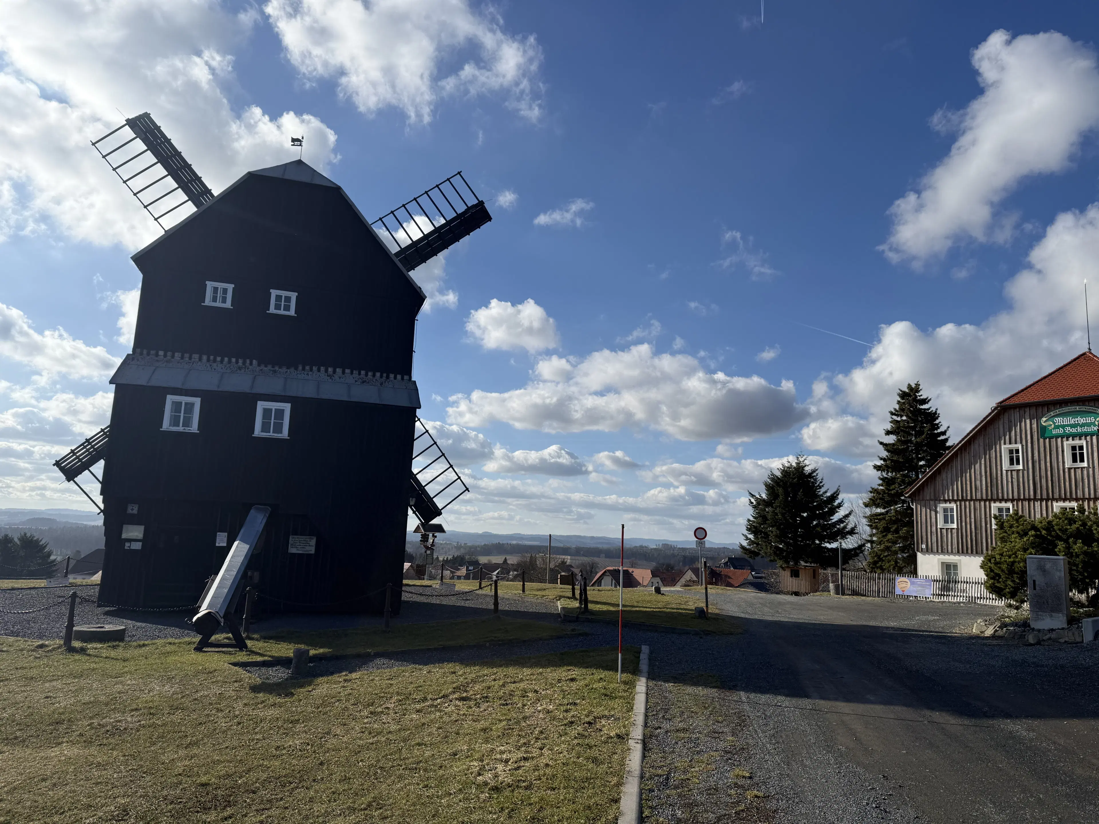Traditioneel vakwerkhuis in Obercunnersdorf, Bautzen - Duitsland