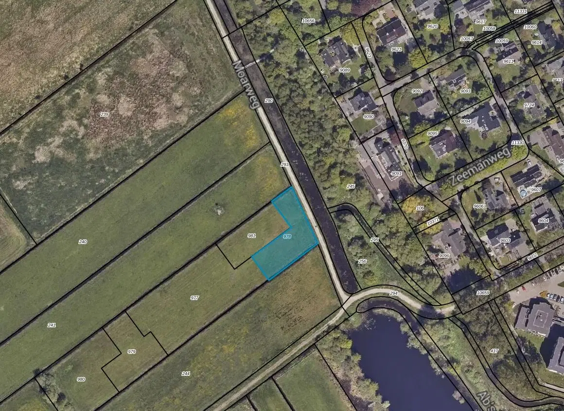 Perceel agrarische grond (perceelnummer 978) gelegen aan de Moarweg ong. te Haren