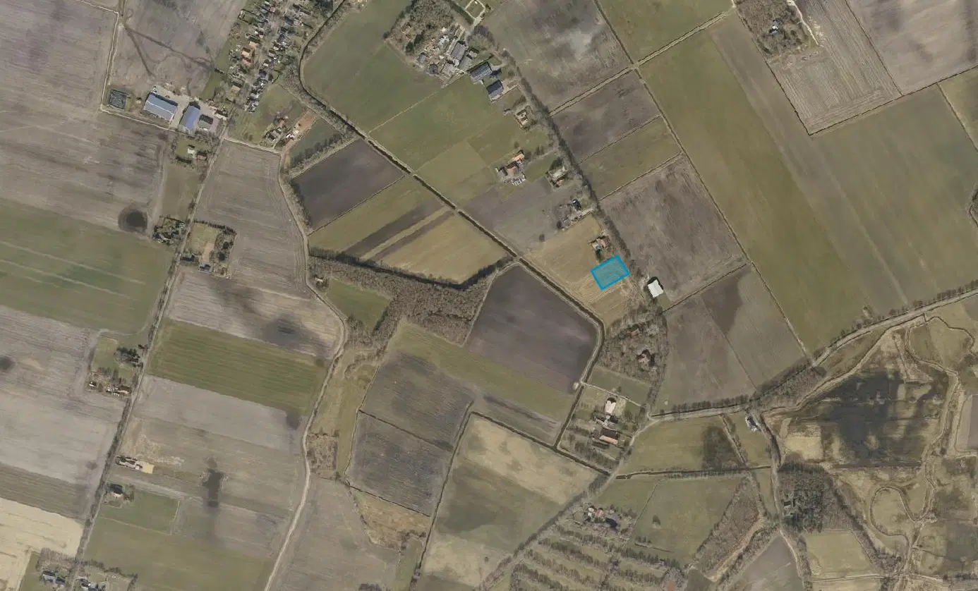 Perceel agrarische grond (perceelnummer 1709) gelegen in de gemeente Onstwedde